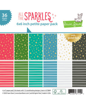 Lawn Fawn All The Sparkles 6x6 Inch Petite Paper Pack (LF3840)