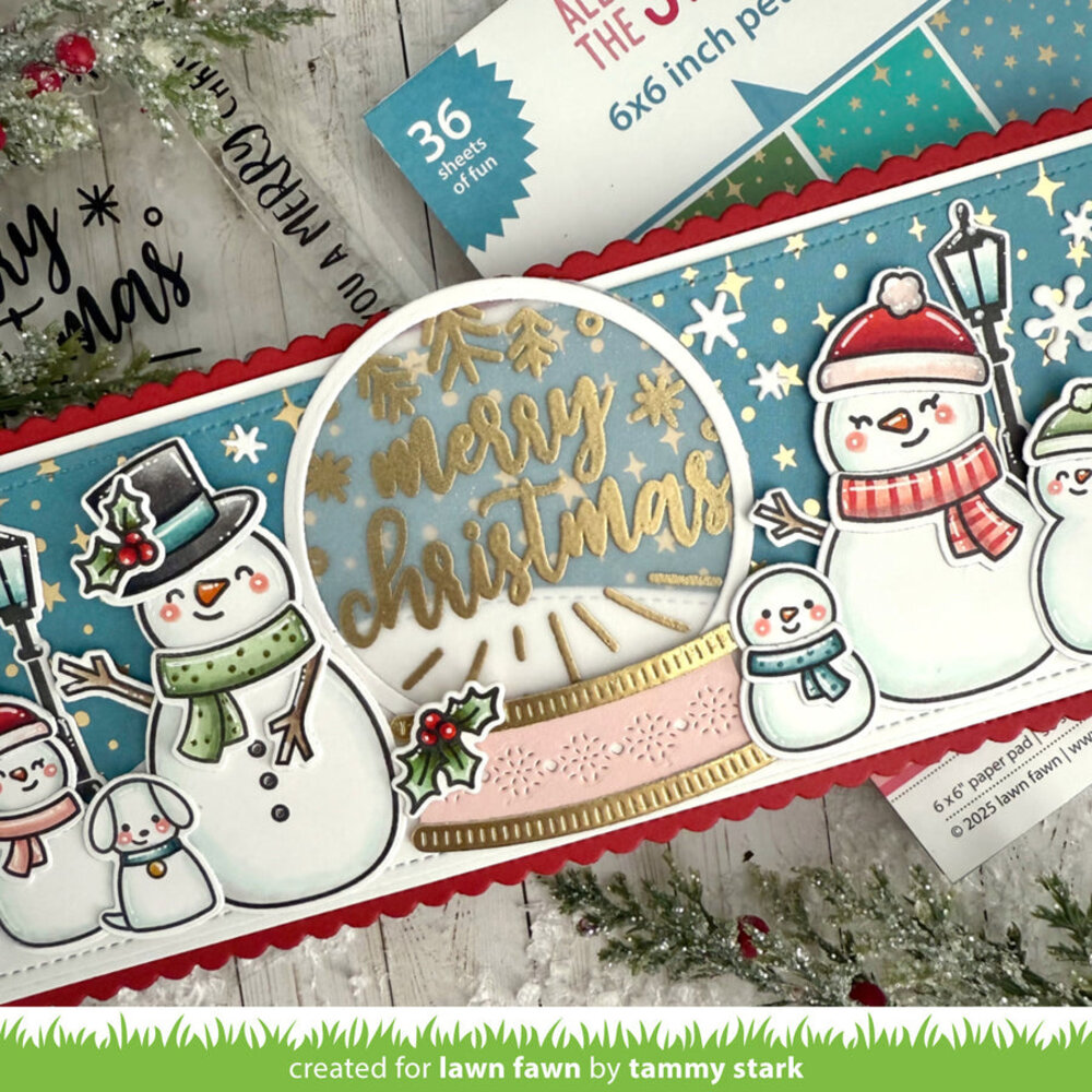 Lawn Fawn Big Messages Christmas Clear Stamps (LF3902)