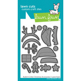 Lawn Fawn Build-A-Critter Christmas Accessories Lawn Cuts Dies (LF3913)