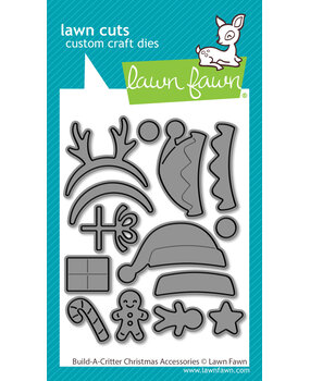 Lawn Fawn Build-A-Critter Christmas Accessories Lawn Cuts Dies (LF3913)