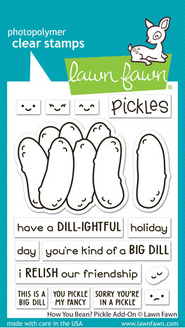 Lawn Fawn How You Bean? Pickle Add-On Clear Stamps (LF3907) Lawn Fawn How You Bean? Pickle Add-On Clear Stamps (LF3907)
