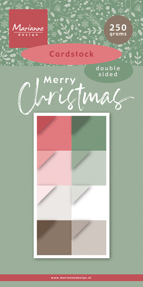 Marianne Design Merry Christmas 15x30cm Cardstock (PK9218) Marianne Design Merry Christmas 15x30cm Cardstock (PK9218)