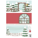Marianne Design Decoupage Sheet A4 by Marleen Merry Christmas Backgrounds (AK0099)