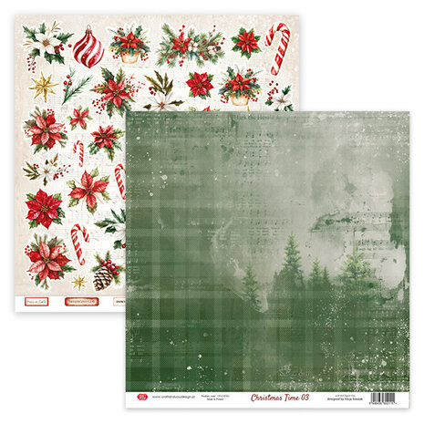 Craft & You Design Christmas Time 12x12 Inch Paper Set 250gsm (6sheets) (CPS-CHT30-6)