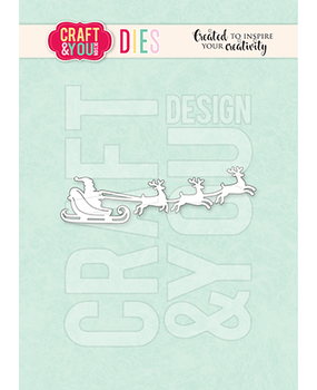 Craft & You Design Santa Claus with a Sleigh Dies (CW371)