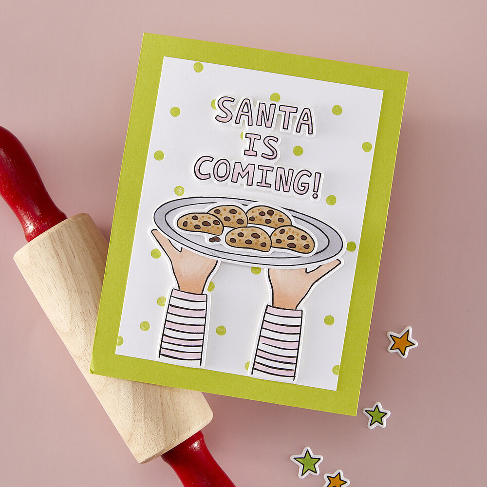 Hero Arts Yule Fuel Stamp & Cut Set Santa Fuel (DC326)