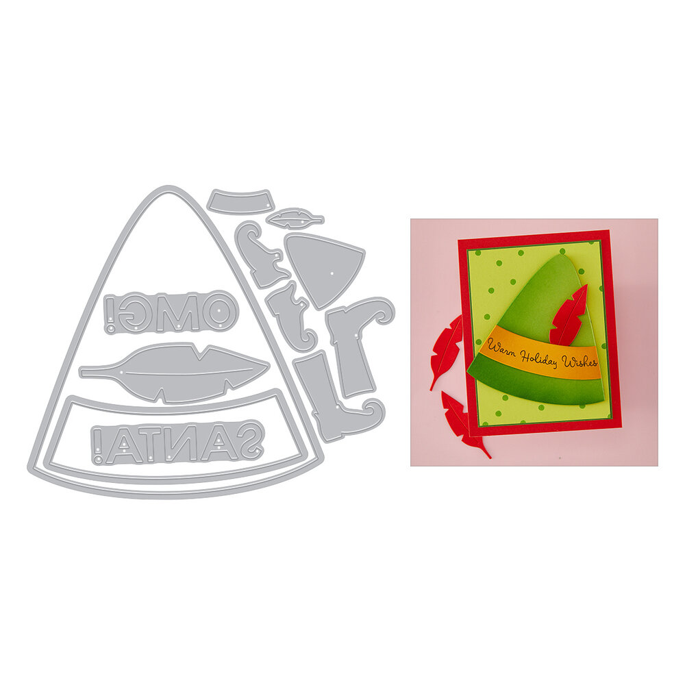 Hero Arts Yule Fuel Etched Dies Sassy Elf Costume (DF259) Hero Arts Yule Fuel Etched Dies Sassy Elf Costume (DF259)