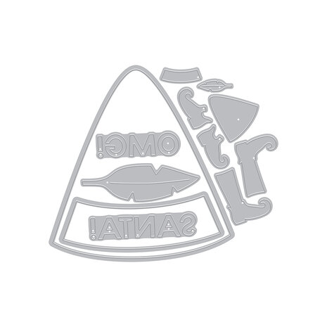 Hero Arts Yule Fuel Etched Dies Sassy Elf Costume (DF259) Hero Arts Yule Fuel Etched Dies Sassy Elf Costume (DF259)