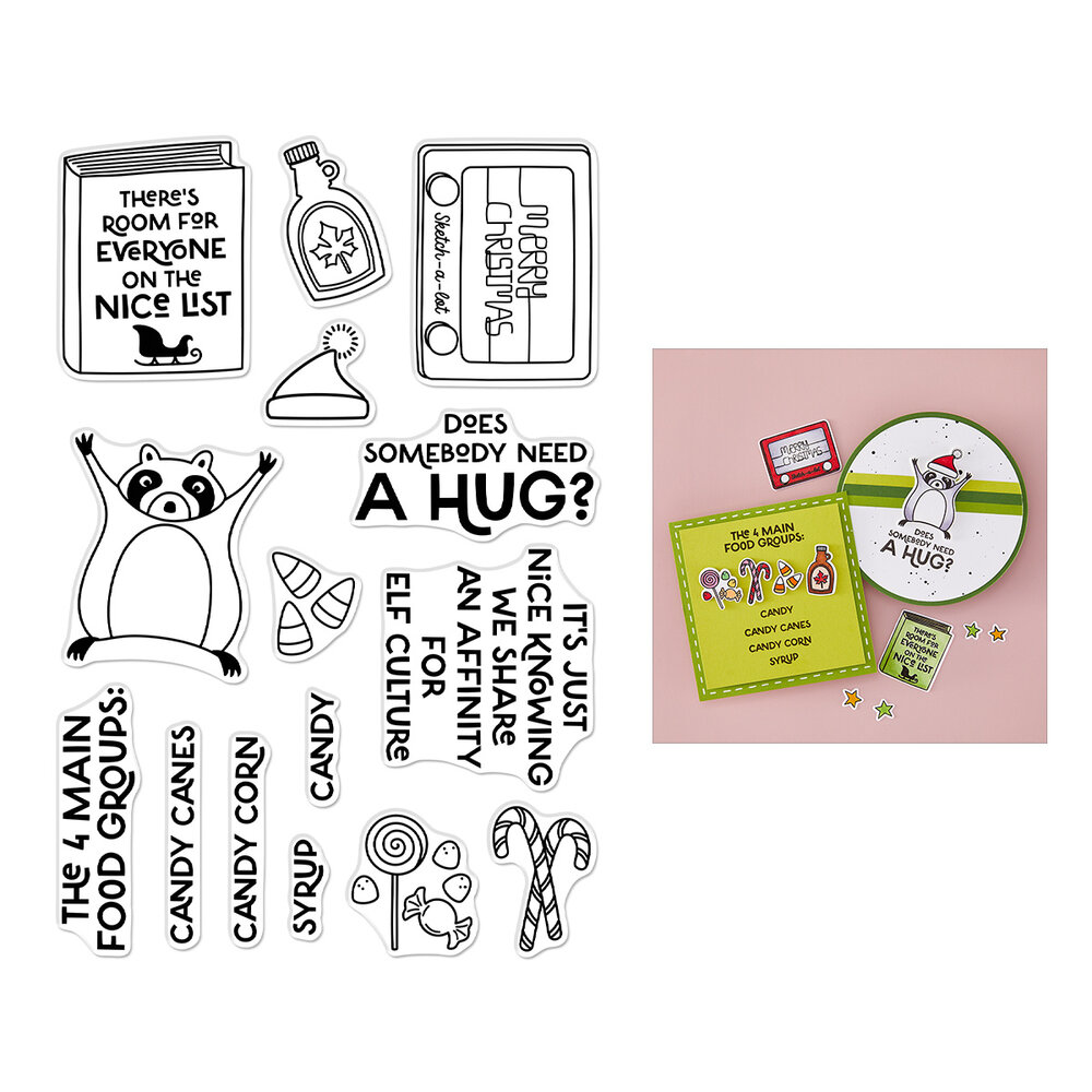 Hero Arts Yule Fuel Clear Stamp Set Elf Culture (CM816) Hero Arts Yule Fuel Clear Stamp Set Elf Culture (CM816)