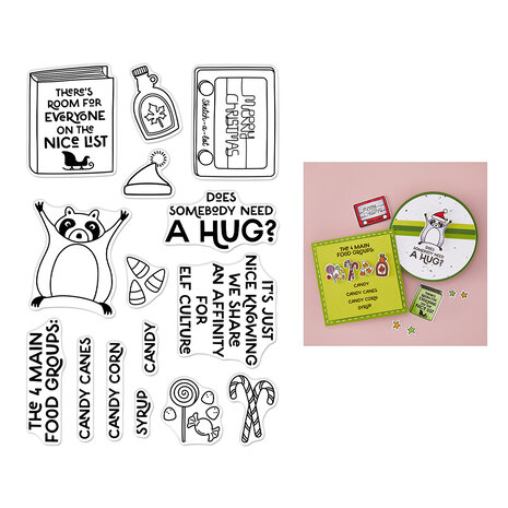 Hero Arts Yule Fuel Clear Stamp Set Elf Culture (CM816) Hero Arts Yule Fuel Clear Stamp Set Elf Culture (CM816)