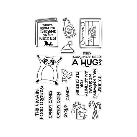 Hero Arts Yule Fuel Clear Stamp Set Elf Culture (CM816) Hero Arts Yule Fuel Clear Stamp Set Elf Culture (CM816)