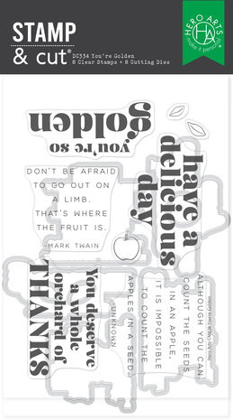 Hero Arts I Pick You Stamp & Cut You're Golden (DC334) Hero Arts I Pick You Stamp & Cut You're Golden (DC334)