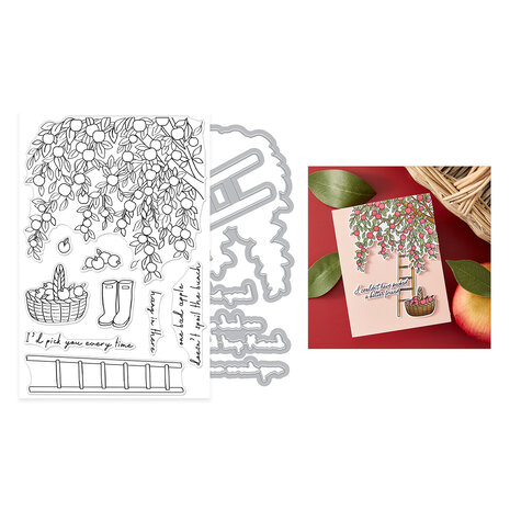 Hero Arts I Pick You Stamp & Cut In The Orchard (DC331) Hero Arts I Pick You Stamp & Cut In The Orchard (DC331)