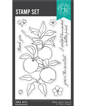 Hero Arts I Pick You Clear Stamp Set Apple Branch (CM822)