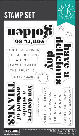 Hero Arts I Pick You Clear Stamp Set You're Golden (CM826) Hero Arts I Pick You Clear Stamp Set You're Golden (CM826)