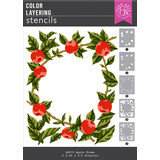 Hero Arts I Pick You Color Layering Stencils Apple Frame (SA313)