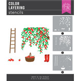 Hero Arts I Pick You Color Layering Stencils In The Orchard (SA315)