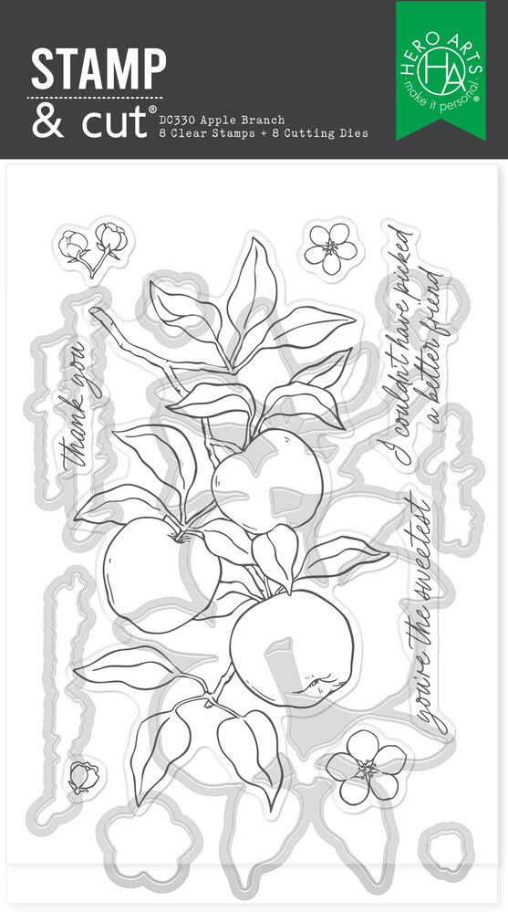 Hero Arts I Pick You Stamp & Cut Apple Branch (DC330) Hero Arts I Pick You Stamp & Cut Apple Branch (DC330)