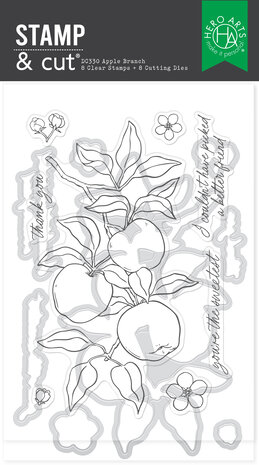 Hero Arts I Pick You Stamp & Cut Apple Branch (DC330) Hero Arts I Pick You Stamp & Cut Apple Branch (DC330)