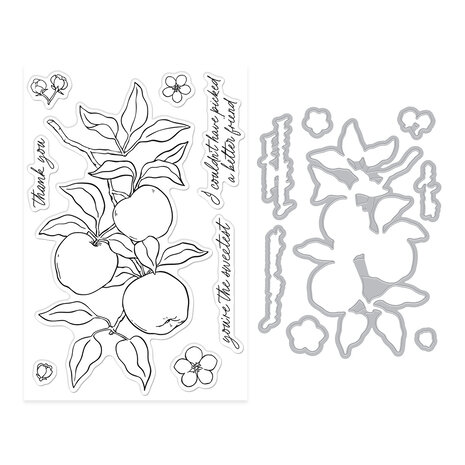 Hero Arts I Pick You Stamp & Cut Apple Branch (DC330) Hero Arts I Pick You Stamp & Cut Apple Branch (DC330)