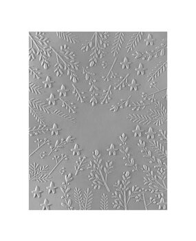 Spellbinders Starry Holiday 3D Embossing Folder Stars and Fronds Frame (E3D-152)