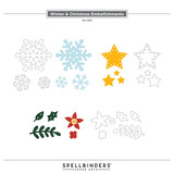 Spellbinders 3D Felt Décor Etched Dies Winter & Christmas Embellishments (S4-1491)