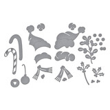 Spellbinders Say Cheese Classic Mouse Christmas Etched Dies Classic Mouse Christmas Embellishments (S4-1496)