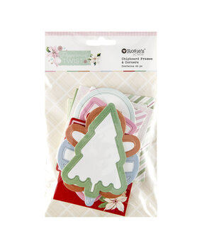 Spellbinders Peppermint Twist Chipboard Frames & Corners (169113)