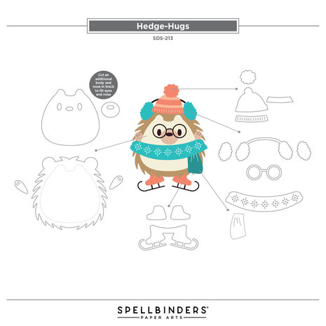 Spellbinders Merry Mischief Clear Stamp & Die Set Hedge-Hugs (SDS-213) Spellbinders Merry Mischief Clear Stamp & Die Set Hedge-Hugs (SDS-213)