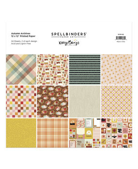 Spellbinders Autumn Archives 12x12 Inch Printed Paper Pack (SCSP-022)