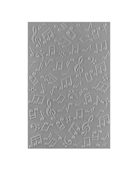 Spellbinders Bibi's Musical Notes 3D Embossing Folder Musical Notes (E3D-133)