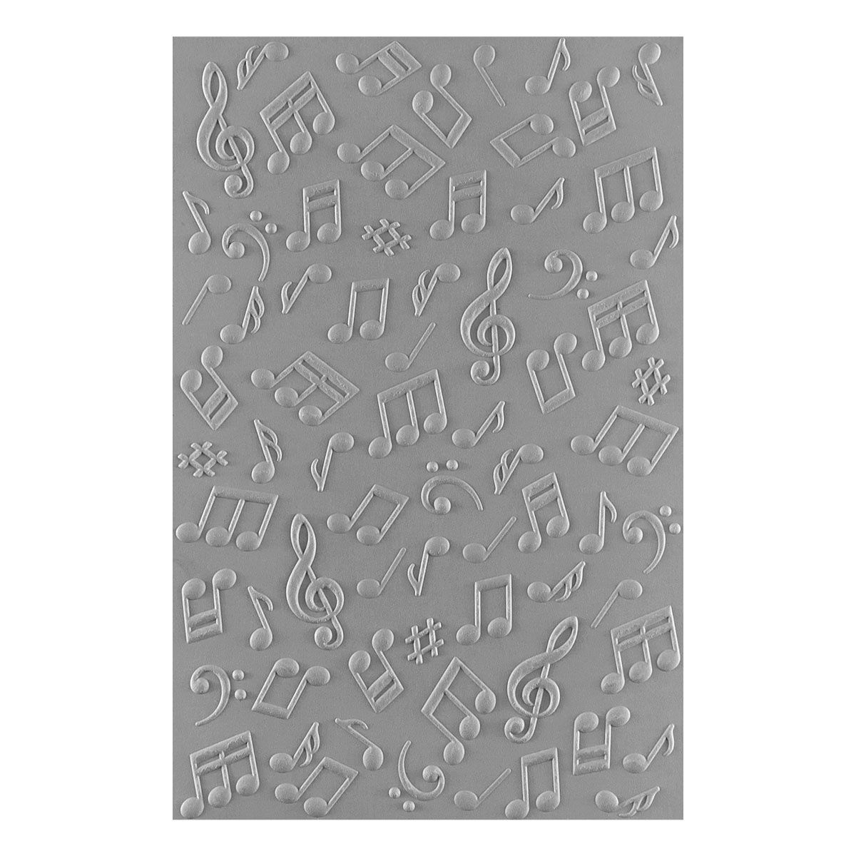 Bibi's Musical Notes 3D Embossing Folder Musical Notes (E3D-133 ...