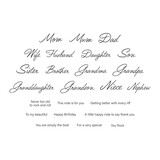 Spellbinders Bibi's Musical Notes Clear Stamp Set Family Musical Mix Greetings (STP-257)