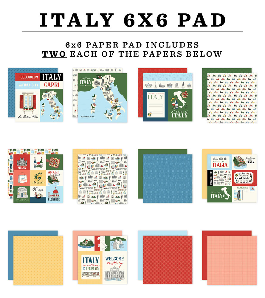 Carta Bella Italy 6x6 Inch Paper Pad (CBI472023)