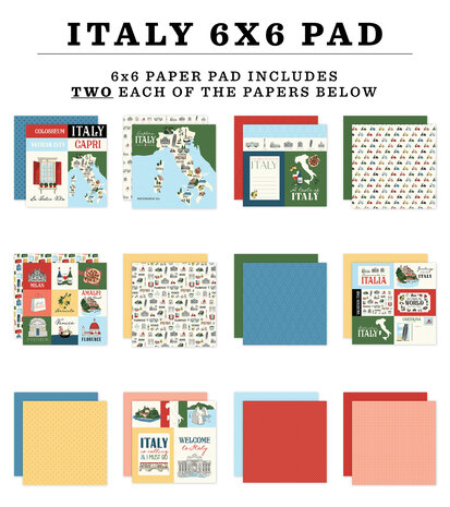 Carta Bella Italy 6x6 Inch Paper Pad (CBI472023)