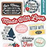 Echo Park Mom's Kitchen Chipboard Word & Phrases (MK470022)