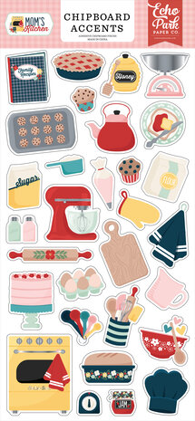 Echo Park Mom's Kitchen Chipboard Accents (MK470021)