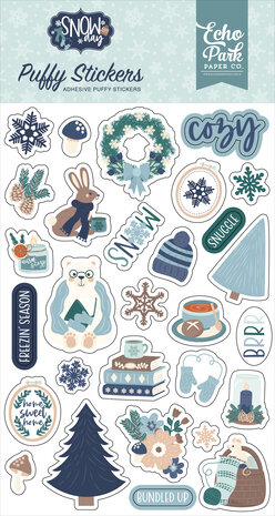 Echo Park Snow Day Puffy Stickers (SD469066)