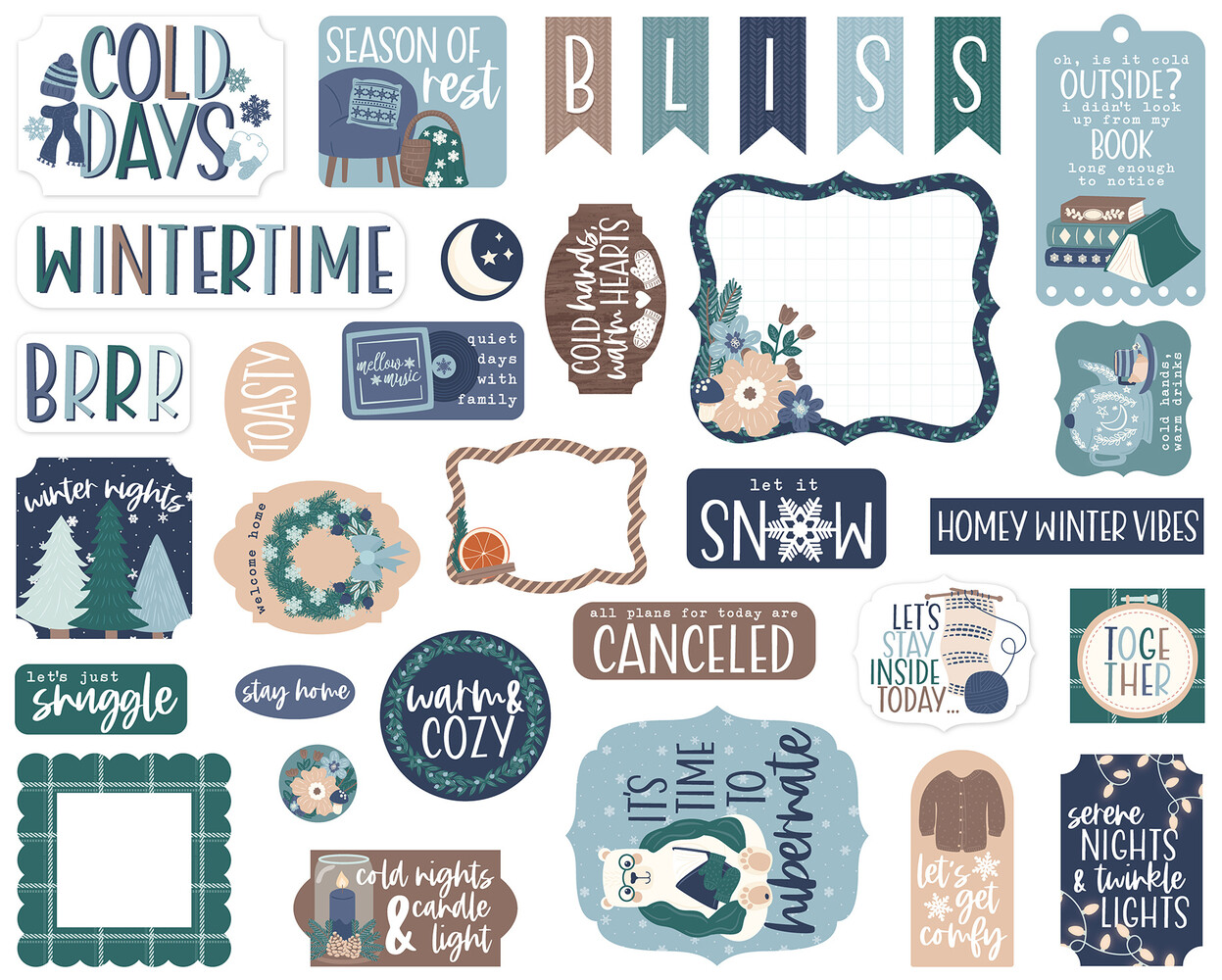 Echo Park Snow Day Ephemera (SD469024) Echo Park Snow Day Ephemera (SD469024)