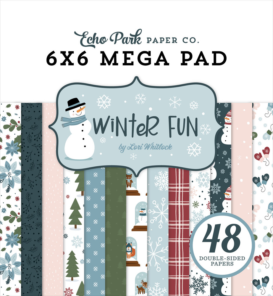Echo Park Winter Fun 6x6 Inch Cardmakers Mega Pad (WF468031) Echo Park Winter Fun 6x6 Inch Cardmakers Mega Pad (WF468031)