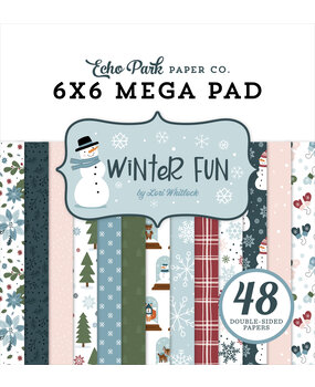 Echo Park Winter Fun 6x6 Inch Cardmakers Mega Pad (WF468031)