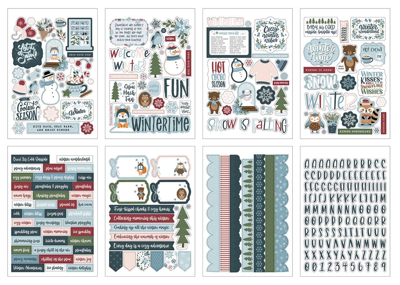 Echo Park Winter Fun Sticker Book (WF468029)