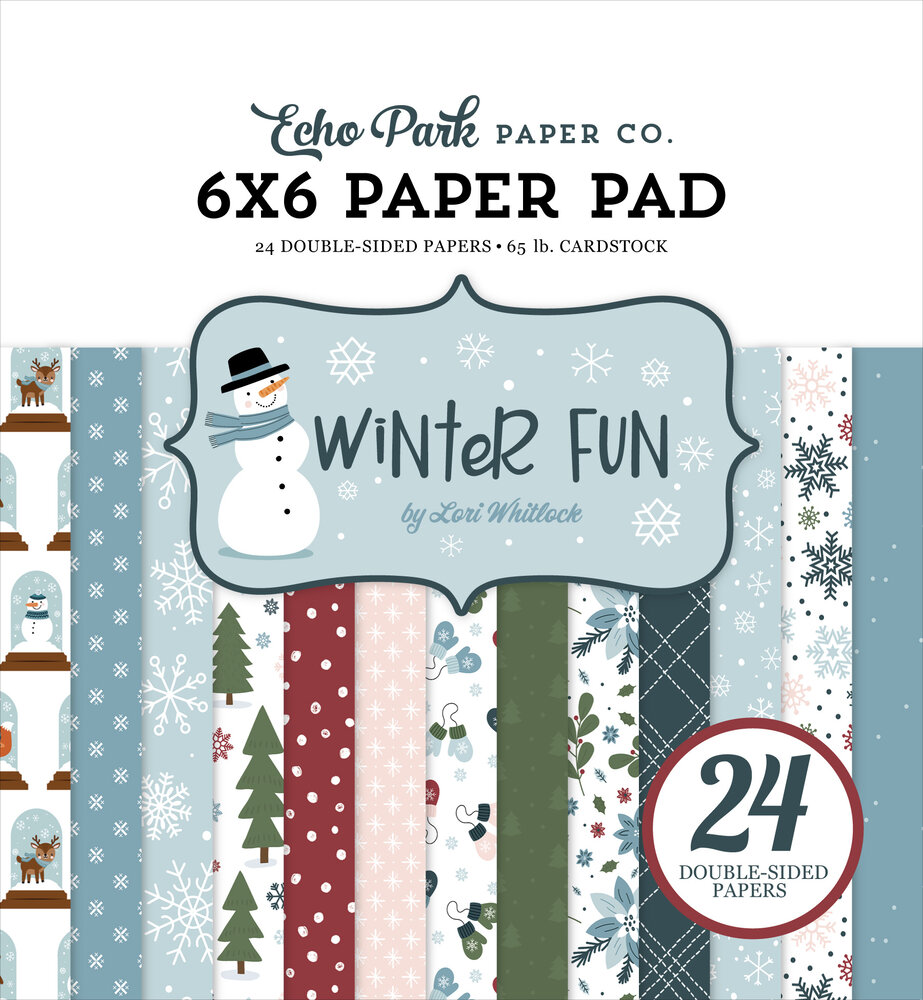 Echo Park Winter Fun 6x6 Inch Paper Pad (WF468023) Echo Park Winter Fun 6x6 Inch Paper Pad (WF468023)