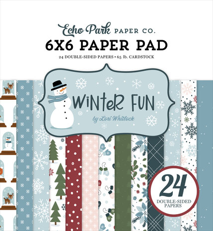 Echo Park Winter Fun 6x6 Inch Paper Pad (WF468023) Echo Park Winter Fun 6x6 Inch Paper Pad (WF468023)