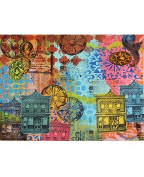 Sizzix Studio Clear Stamps w/Stencils by Mark Montano Build It (3pcs) (666957)