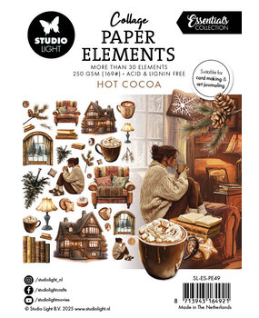 Studio Light Hot Cocoa Collage Paper Elements (SL-ES-PE49)
