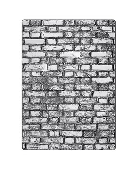 Sizzix 3D Texture Fades by Tim Holtz A5 Brickwork (666958)
