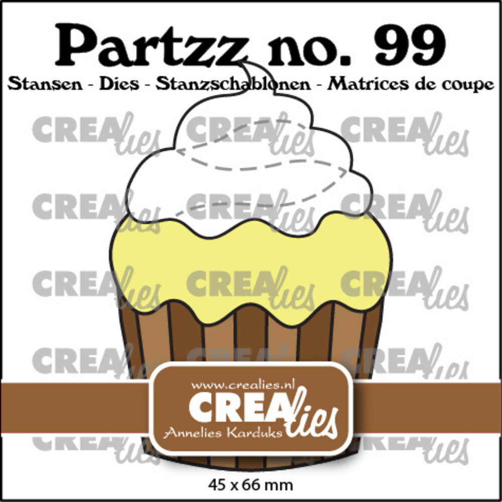 Crealies Partzz Dies No. 99 Cupcake Large (CLPartzz99)