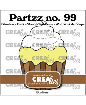 Crealies Partzz Stansen No. 99 Cupcake Groot (CLPartzz99)