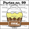 Crealies Partzz Dies No. 99 Cupcake Large (CLPartzz99)